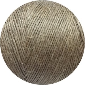 Cordon de lin ciré rond couleur chanvre fabriqué en Espagne
