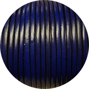 Cuir plat de 3mm bleu marine en vente au cm