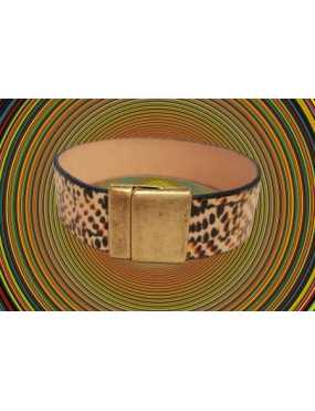 Kit bracelet en cuir plat de 20mm imprimé ethnique 2