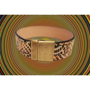 Kit bracelet en cuir plat de 20mm imprimé ethnique 2
