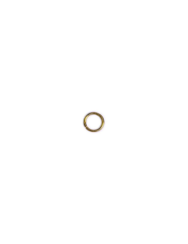 Lot de 10 anneaux ronds de 12mm en laiton couleur bronze