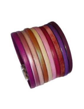Bracelet simple tour en kit de 50mm de large, 10 couleurs