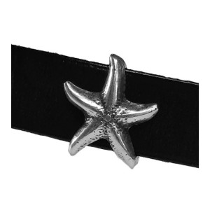 Passant étoile de mer pour cuir plat de 10mm