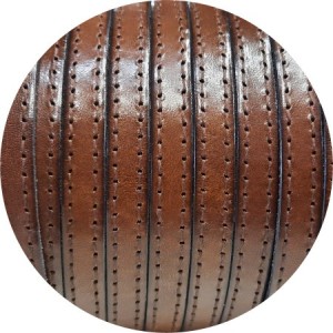 Bandes De Similicuir 10 Mm Marron - Double Face, Pour Bracelets, Couture, Bricolage, Décoration - Lot De 1 Rouleau