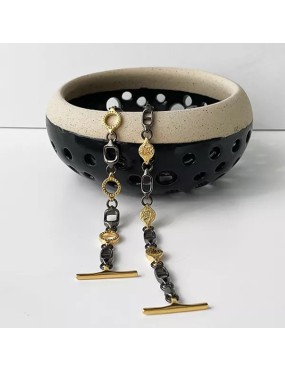Pièce ronde gravée de 15mm pour réaliser chaines et bracelet en couleur or
