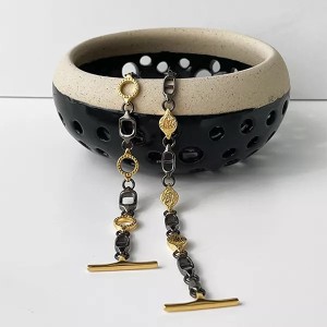 Pièce ronde gravée de 15mm pour réaliser chaines et bracelet en couleur or