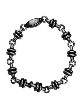 Elément de 15mm pour réaliser chaines et bracelet en couleur black