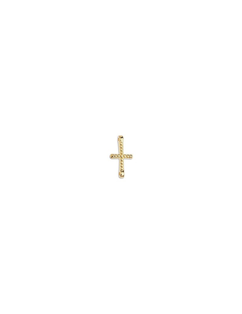 Intercalaire croix à picots de 20mm en métal couleur or