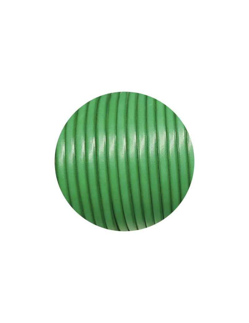 Nouveau cuir plat lisse de 5mm vert marbré en vente au cm-Premium
