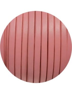 Nouveau cuir plat lisse de 5mm rose candy en vente au cm