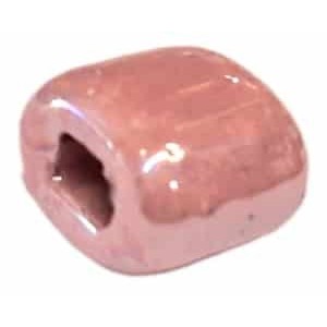 Passant rose de 12mm en céramique pour cuir plat de 5mm