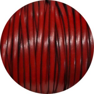 Cuir plat de 5mm de couleur rouge soutenu en vente au cm-Premium