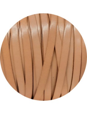 Cuir plat lisse de 7mm de couleur naturel marbré en vente au cm