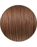 Cordon de coton cire rond de 1.8mm couleur café-Italie