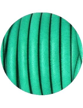 Un metre de cuir plat de 5mm couleur vert aqua