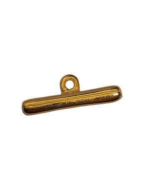 Barre lisse de 26mm pour fermoir toggle en couleur or