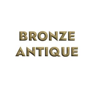 Pendant 4 accroches en metal couleur bronze antique-34mm