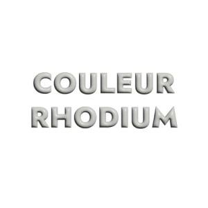 Petite chaine de 3mm en metal placage rhodium-Europe