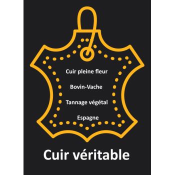 Un metre de cuir plat rose fuchsia de 10mm