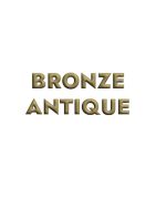 Coupelle tube en metal couleur bronze antique-22mm